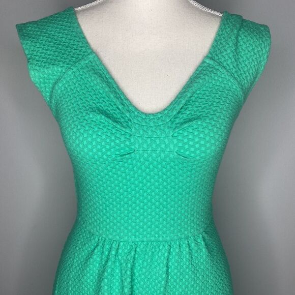 Anthropologie Green Short Mini Green Dress Size 02P - Picture 4 of 8